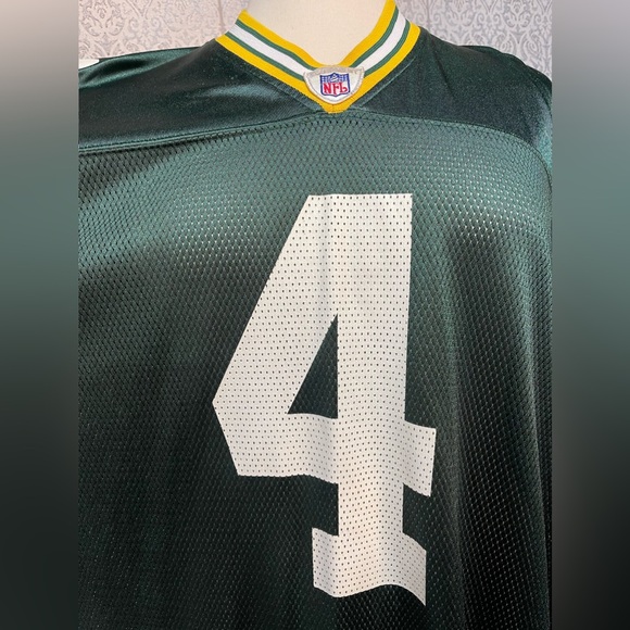 Men's Green Bay Packers Brett Favre Green Reebok 4XL jersey - Picture 5 of 7